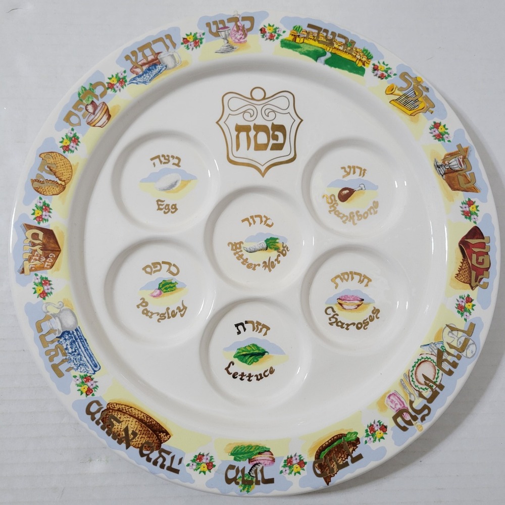 The Jacob Rosenthal Judaica Collection Passover Seder Plate Tray Rite Lite 1998